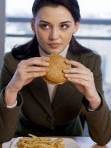You eat a burger and fries for lunch once a week image