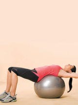 Ball crunch lower back pain-proofing exercises