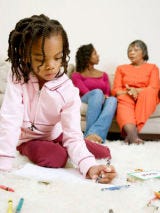 Use that avalanche of kids' artwork
