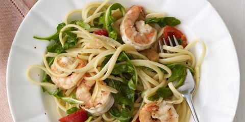 Best Shrimp, Cherry Pepper & Arugula Linguine Recipe