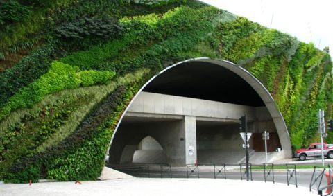 Green, Infrastructure, Tunnel, Slope, Arch, Concrete, Composite material, Subway, Bridge, 