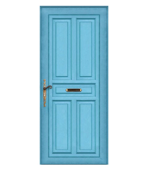 Steel Entry Door Replacement blue door