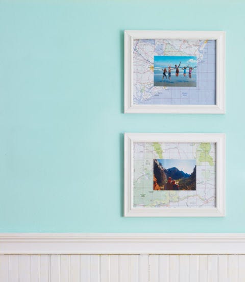 Map-Matted Photos map matted photos
