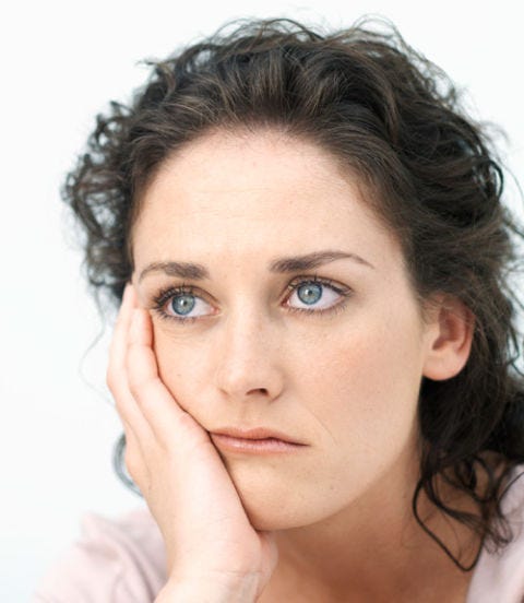 1. Dogs sense sadness. sad woman