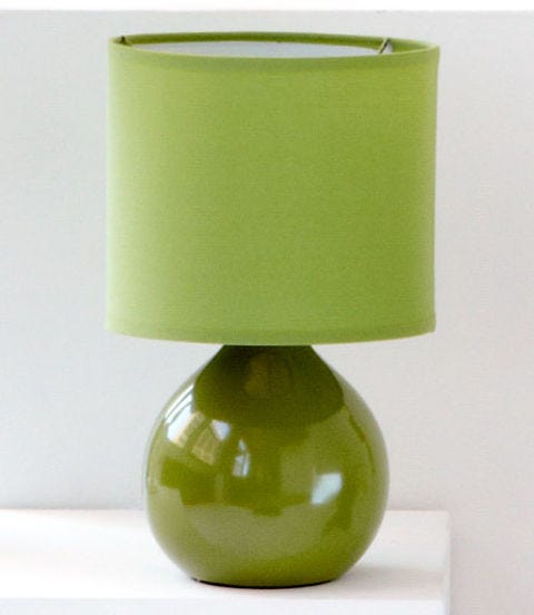 Go Green Dainolite Lighting 14-in Pistachio Table Lamp with Pistachio Shade