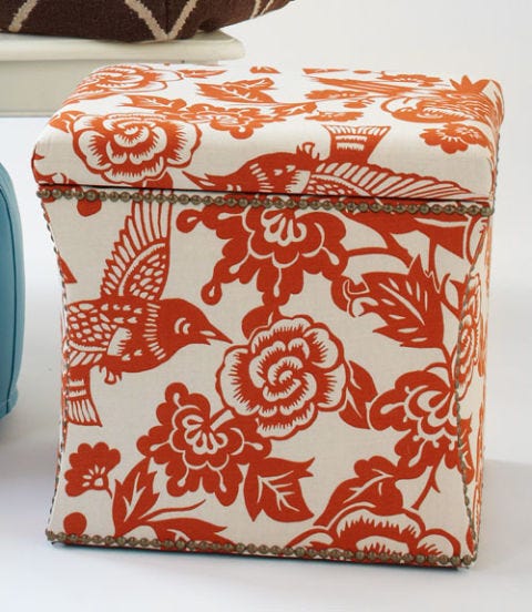 Floral Fun target ottoman
