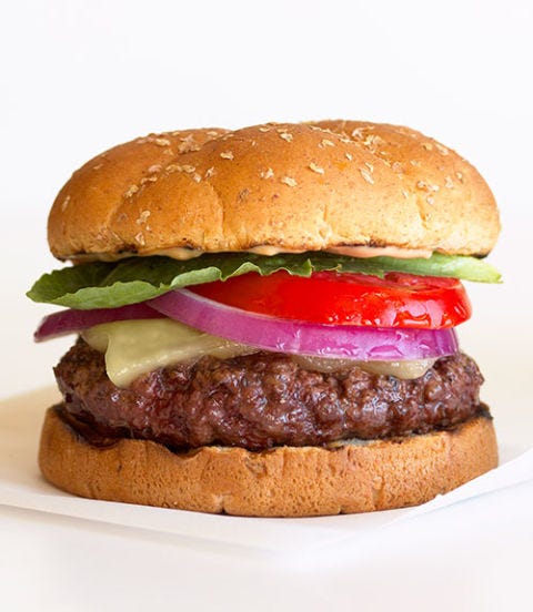 3. Put spinach on your hamburger. hamburger