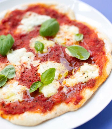 10. Top pizza with arugula. pizza