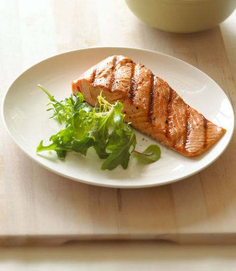 plate of salmon