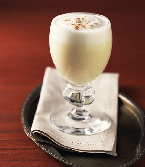 Cheat Days glass of eggnog