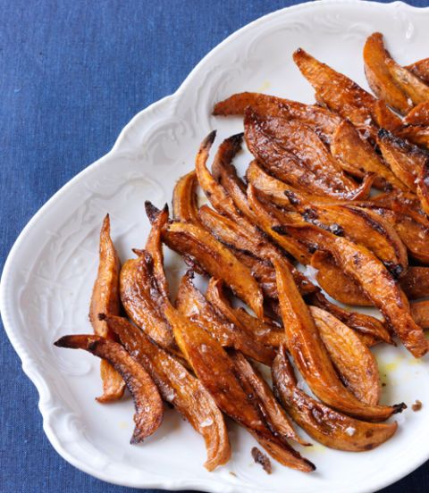 Sweet And Spicy Roasted Sweet Potatoes Recipe Vegetable Recipes At