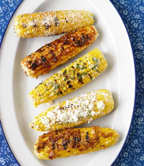 grilled corn on the cob with seasonings