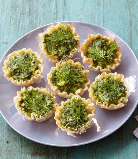 Feta and Spinach Tartlets | Last Minute Thanksgiving Dinner Ideas Your Family Will Be Grateful For