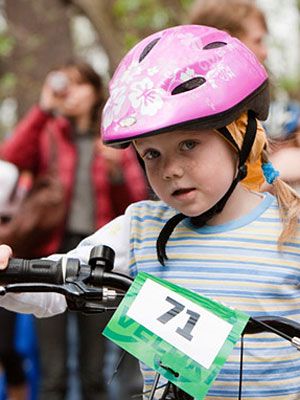 fitting a child's bike helmet