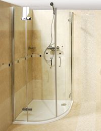 Product, Property, Wall, Room, Plumbing fixture, Floor, Fixture, Metal, Shower door, Shower head, 