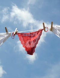 Nature, Blue, Sky, Daytime, Natural environment, Cloud, Atmosphere, Textile, Photograph, Red, 