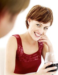 Drinkware, Shoulder, Glass, Photograph, Drink, Wine glass, Stemware, Facial expression, Sleeveless shirt, Style, 