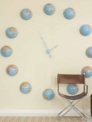 Craft-Project-Globe-Wall-Clock