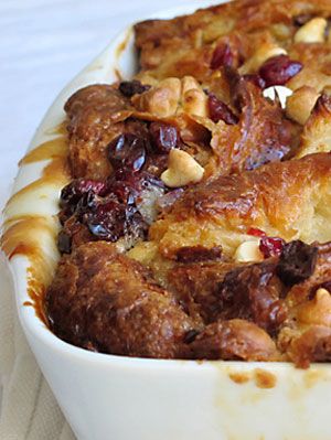 White Chocolate Dried Cranberry Croissant Bread Pudding Recipe At Womansday Com