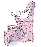 Pink, Pattern, Artwork, Drawing, Illustration, Home accessories, Rolling, Clip art, Graphics, 