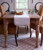 Product, Floor, Brown, Tablecloth, Wood, Flooring, Room, Property, Interior design, Table, 