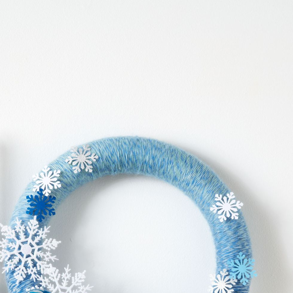 christmas crafts winter wonderland wreath
