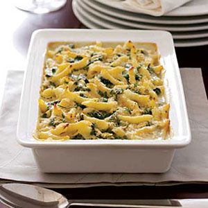 Three-Cheese-Macaroni-with-Spinach-Recipe