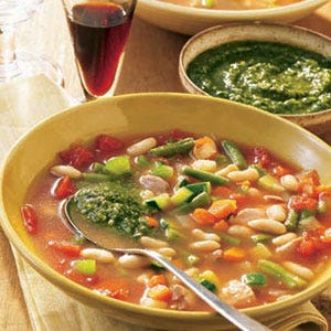 Chicken Minestrone with Pesto - Chicken Recipes