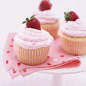 strawberry desserts   hidden surprise cupcakes