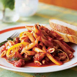 Penne-with-Sausage-and-Peppers-Recipe