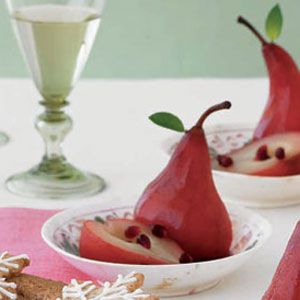 Pomegranate-Poached-Pears