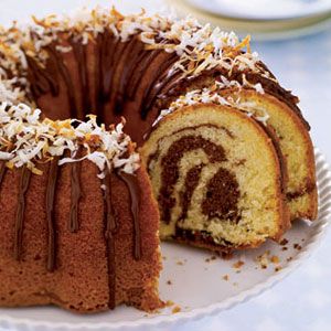 Coconut Marble Cake