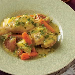 Chicken and Vegetables with Creamy Mustard-Herb Sauce image