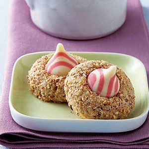 Strawberry-Almond-Candy-Kiss-Cookies
