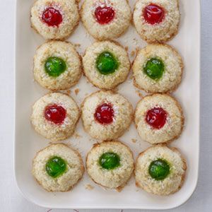 Cherry-Topped-Coconut-Macaroons-Recipe
