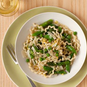 Fusilli with Asparagus Peas Recipe