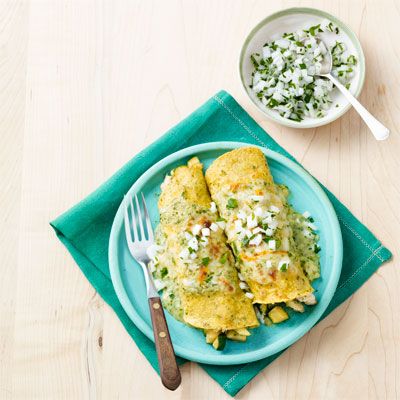 chicken and zucchini enchiladas