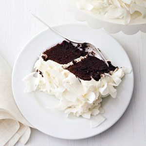 Deep Dark Chocolate Coconut Cake Recipe - Grace Parisi
