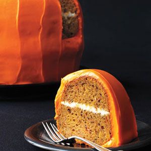 halloween desserts - Pumpkin Carrot Cake with Cream Cheese Frosting