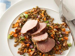 NEIL' RECIPES: SALT PORK BELLY WITH LENTILS AND TOULOUSE SAUSAGE — Cafe St  Honore