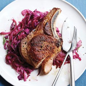 Pork-Chops-with-Braised-Red-Cabbage-Recipe