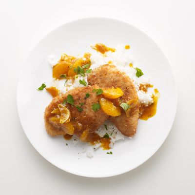 Chicken Cutlets with Oranges and Chutney