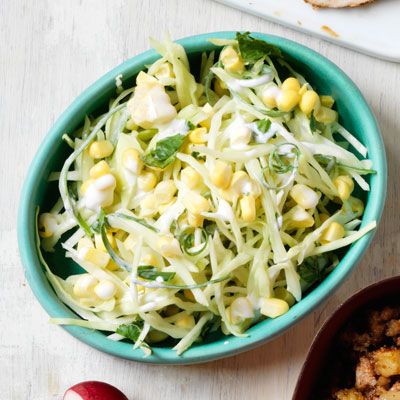 Creamy Cabbage And Sweet Corn Slaw Recipe