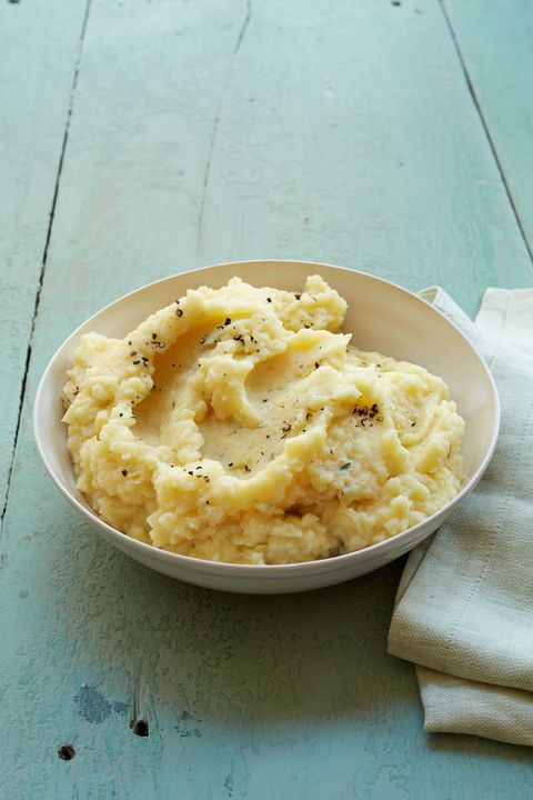 mashed potatoes and parsnips