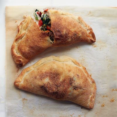 meatball calzones with broccoli and provolone