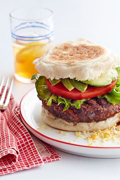 grilling recipes black bean veggie burger with couscous