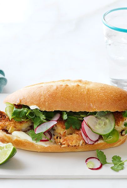 best picnic sandwich recipes  crispy coconut shrimp