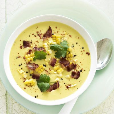 summer soup recipe ideas chilled corn and bacon soup