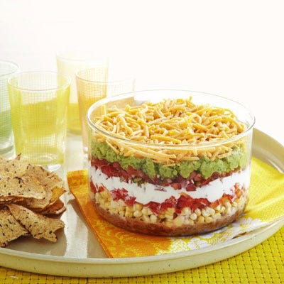 dip recipes - Healthy Seven-Layer Dip dip recipes healthy seven layer dip