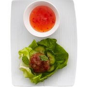 thai meatball lettuce wraps